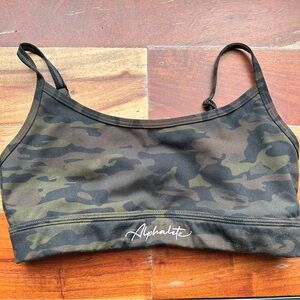 Alphalete Camo Print Sports Bra